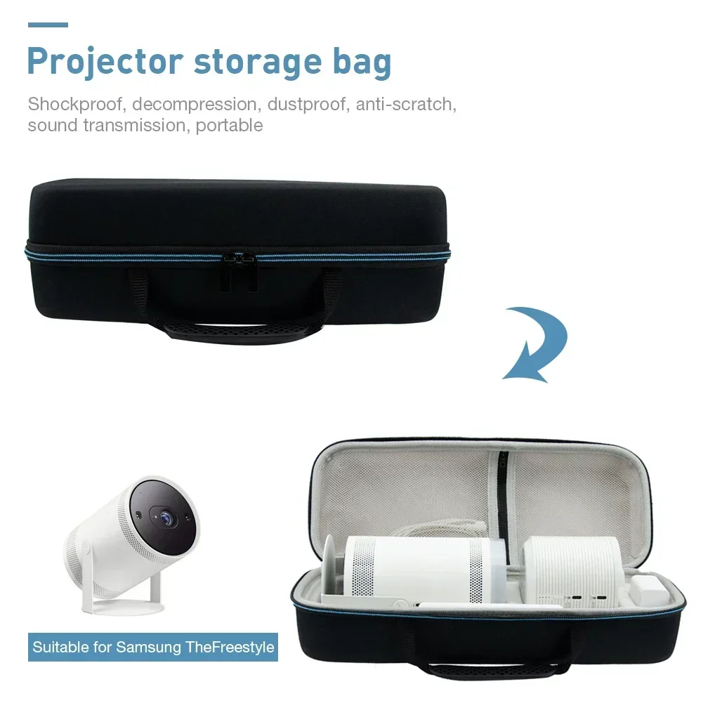 Per Samsung Freestyle Projector Handbag impermeabile EVA Hard zipper valigia Cover protettiva Carry Storage Projector Bag