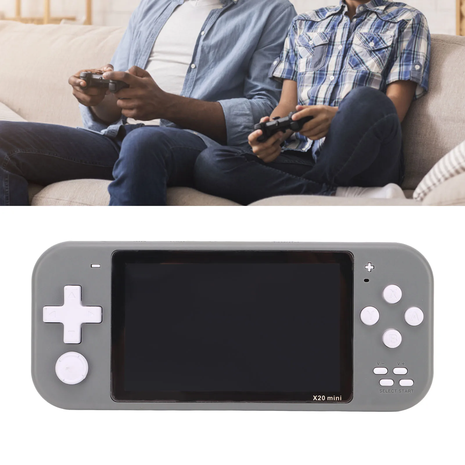 

Handheld Game Console Retro Rechargeable Battery Plastic Multiple Emulators Handheld Game Player for Children over 6 Years Old