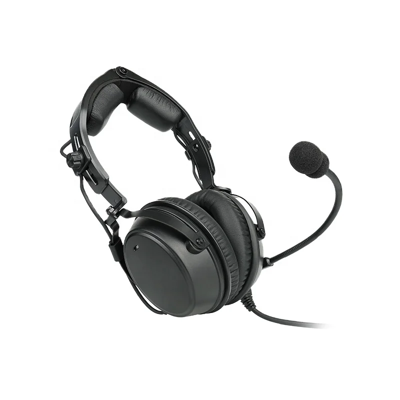 ANR Bluetooth Noise Cancelling Over-the-Ear Aviation Headset with Dual GA Plugs