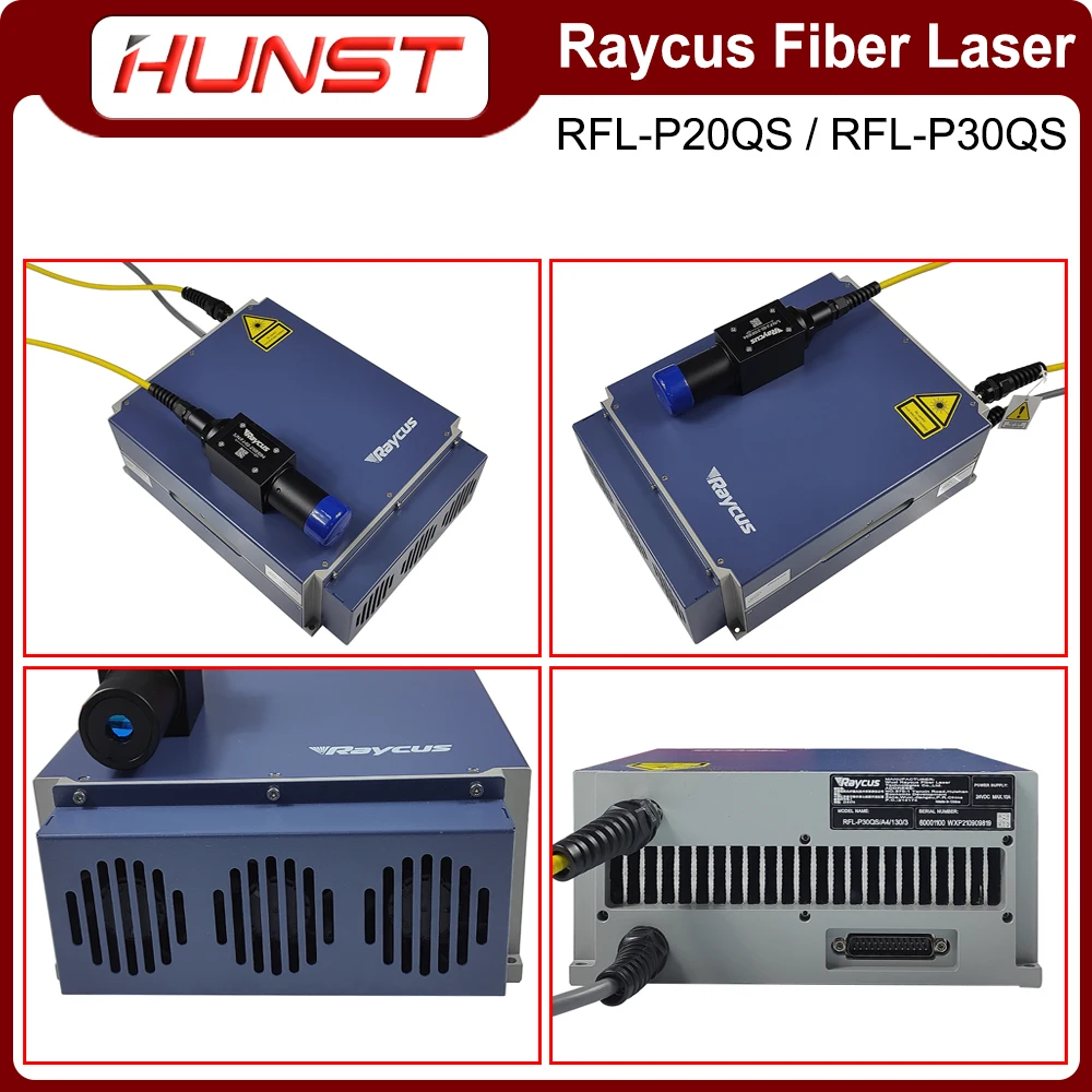 HUNST Raycus 30W Sorgente laser a fibra a impulsi con commutazione Q RFL-P30QS per macchina per marcatura e incisione con lunghezza d\'onda 1064nm