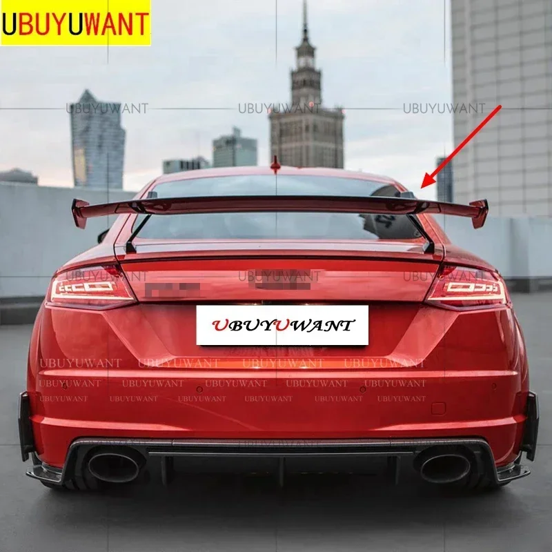 For Audi New TT TTS TTRS 2015 2016 2017 2018 -2022 High Quality Real Carbon Fiber Spoiler Wing Lip Spoilers Car Accessories