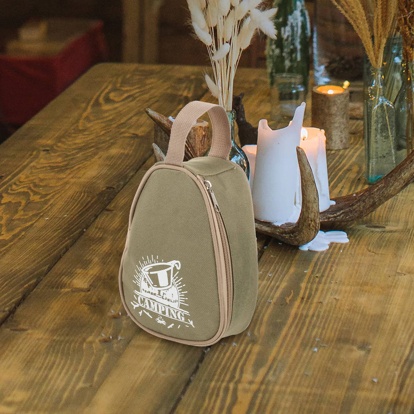 

Camping Cutlery Bag Picnic Organizer Insulated Dishes Bowl Pouch Bowls Bags Tote