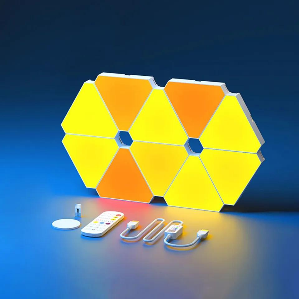 Smart RGB Triangular LED Wall Lamp for Bedroom
