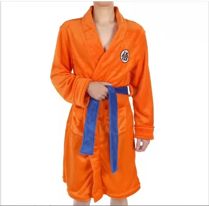 Anime Dragon Ball Z Son Goku Bathrobe Cartoon Soft Loose Warm Pajamas Woman Man Home Clothing Cospiay Birthday X-mas Gift Adult