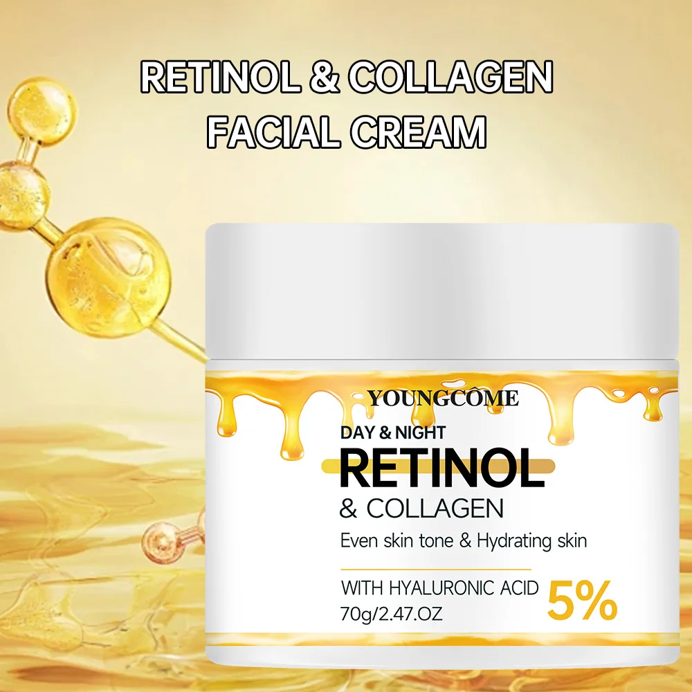 YOUNGCOME A Moisturizing and Moisturizing Face Cream Containing Collagen and Retinol,Smoothes WrinklesSkin Looks Visibly Younger