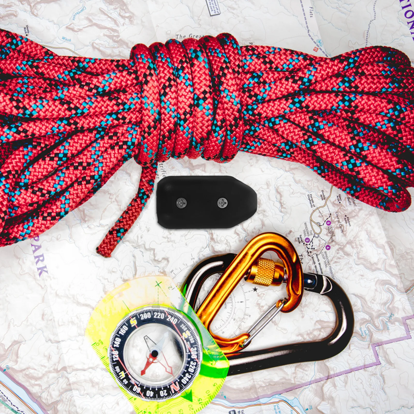 

6 Pcs Plastic Rope Clip Nylon Clamp Braided Backpack Hooks Cable Lead Fastener Camping Lightweight Blind Cord Holder