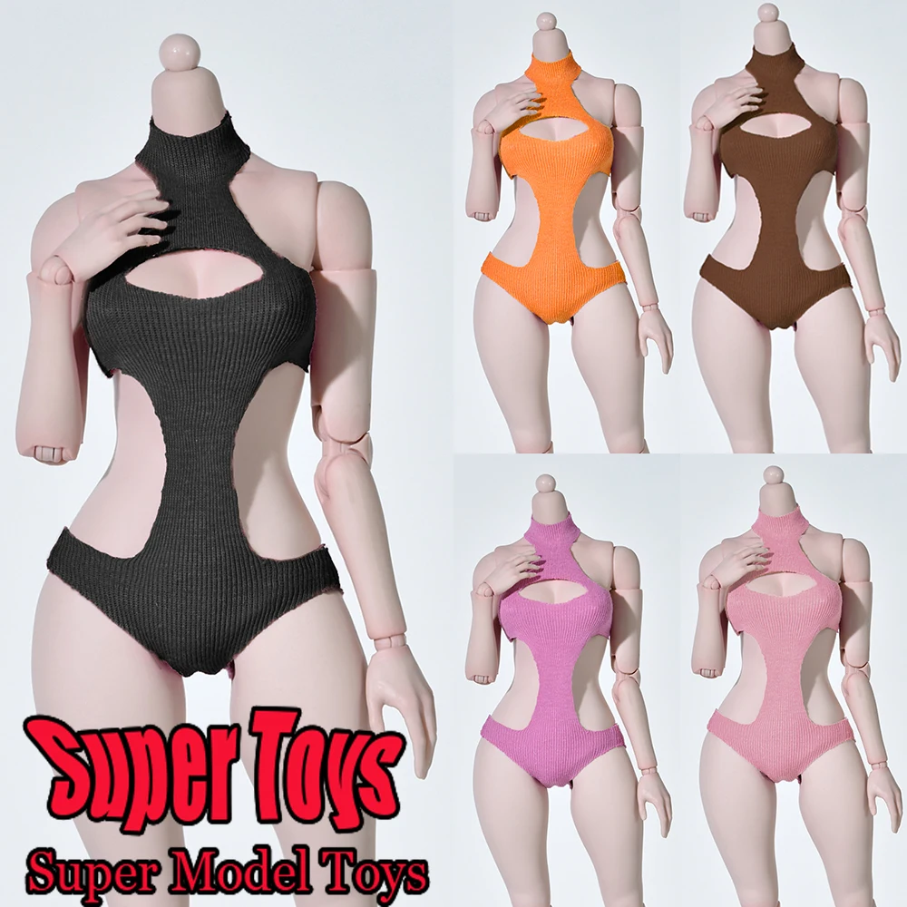 

In Stock 5 Color 1/6 Scale Female Soldier Slim Swimsuit Trend Elastic Bodysuit Fit 12-inches Action Figure Model Doll Toys