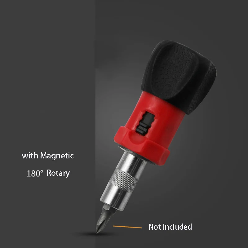 Ratchet Screwdriver Set Short Handle Cross Screwdriver Household Hand Tool Multifunction Magnetic Screwdriver Telescopic Labor