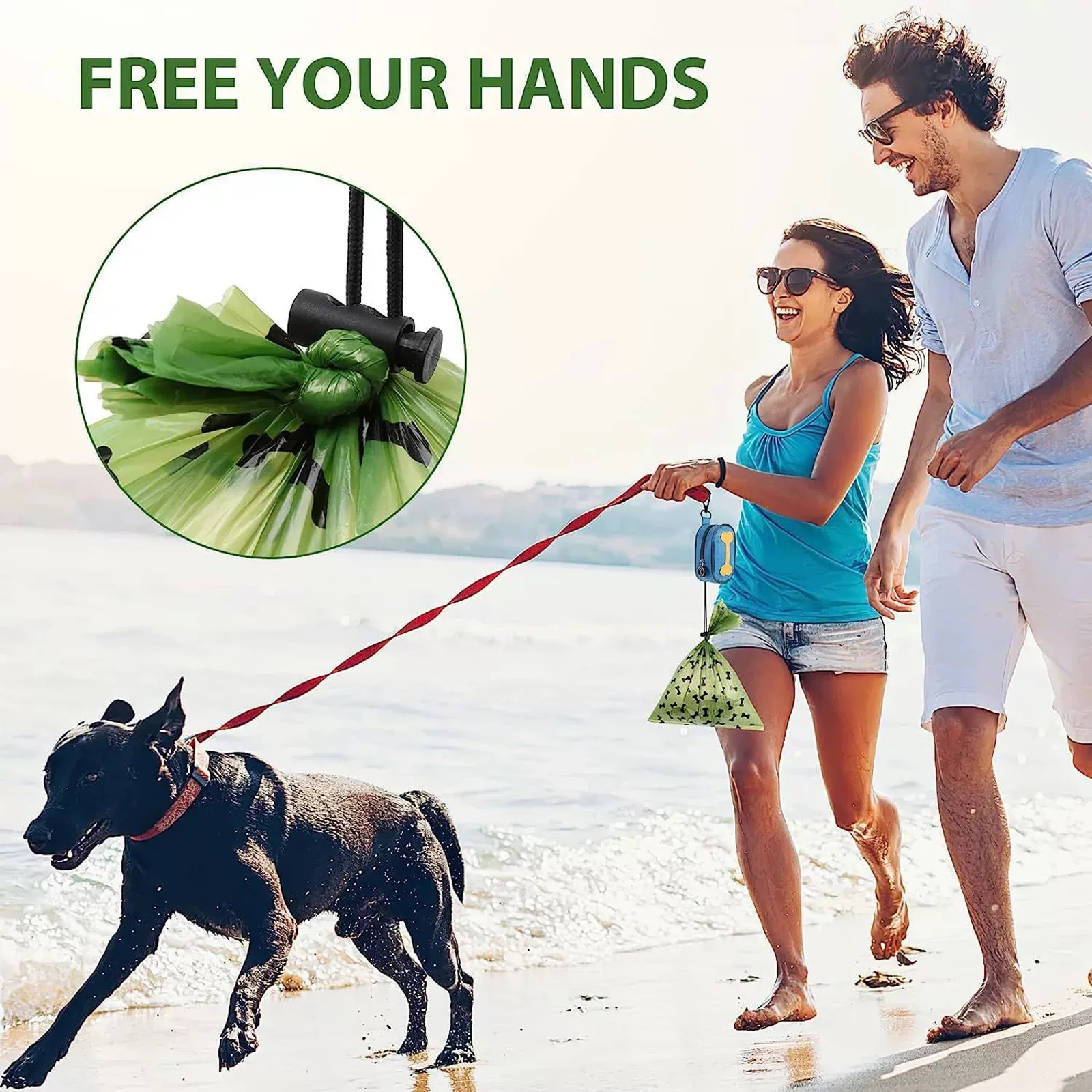 Pet Dog Poop Bag Holder Outdoor Camping Walking Portable Waste Pets Garbage Bags Organizer  Pet Cleaning Tools