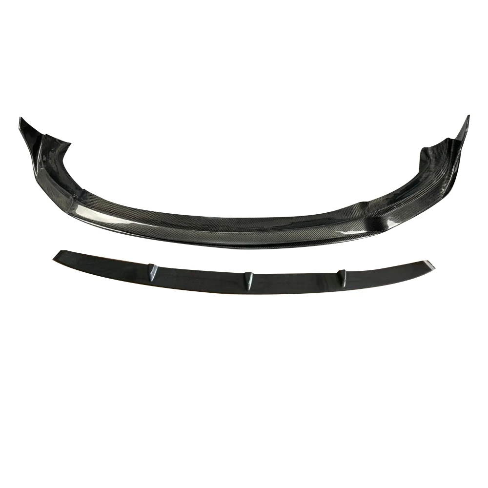 For Tesla Model Y Carbon Fiber Front lip Front Bumper Lip Spoiler Front Lower Bumper Modification Protector Cover