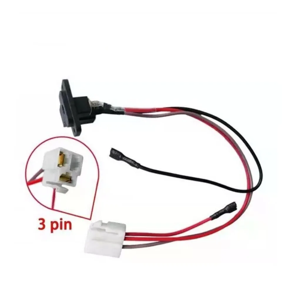 1PCS 3pin Children's Electric Car Charging Interface Charger Socket Suitable For 6/12/24V 3-hole Charging Port Cable Power Tool
