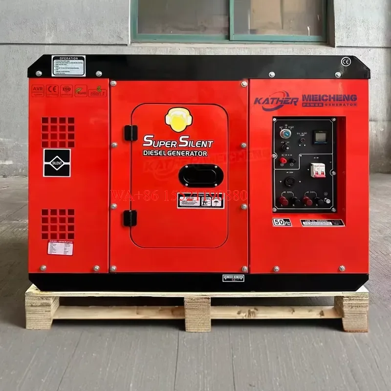 WMWMNU for Small Silent Diesel Generator Set 5KVA 6KVA 7KVA 8KVA 10KVA 4 Stroke Portable Low Noise Residential Standby Power
