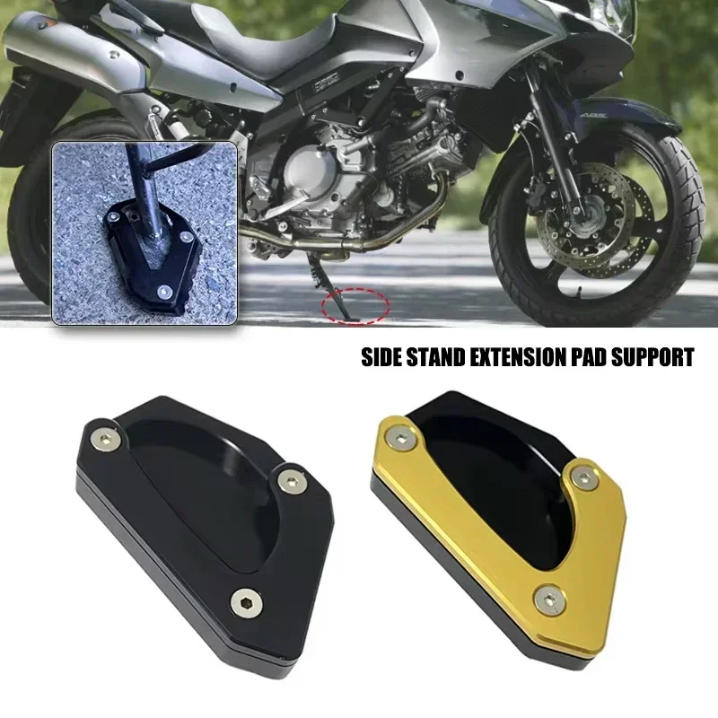 CNC Kickstand Foot Side Stand Extension Pad Support Plate For SUZUKI V-STROM 650 DL650 VSTROM dl 650 V STROM650 2004-2023 2022