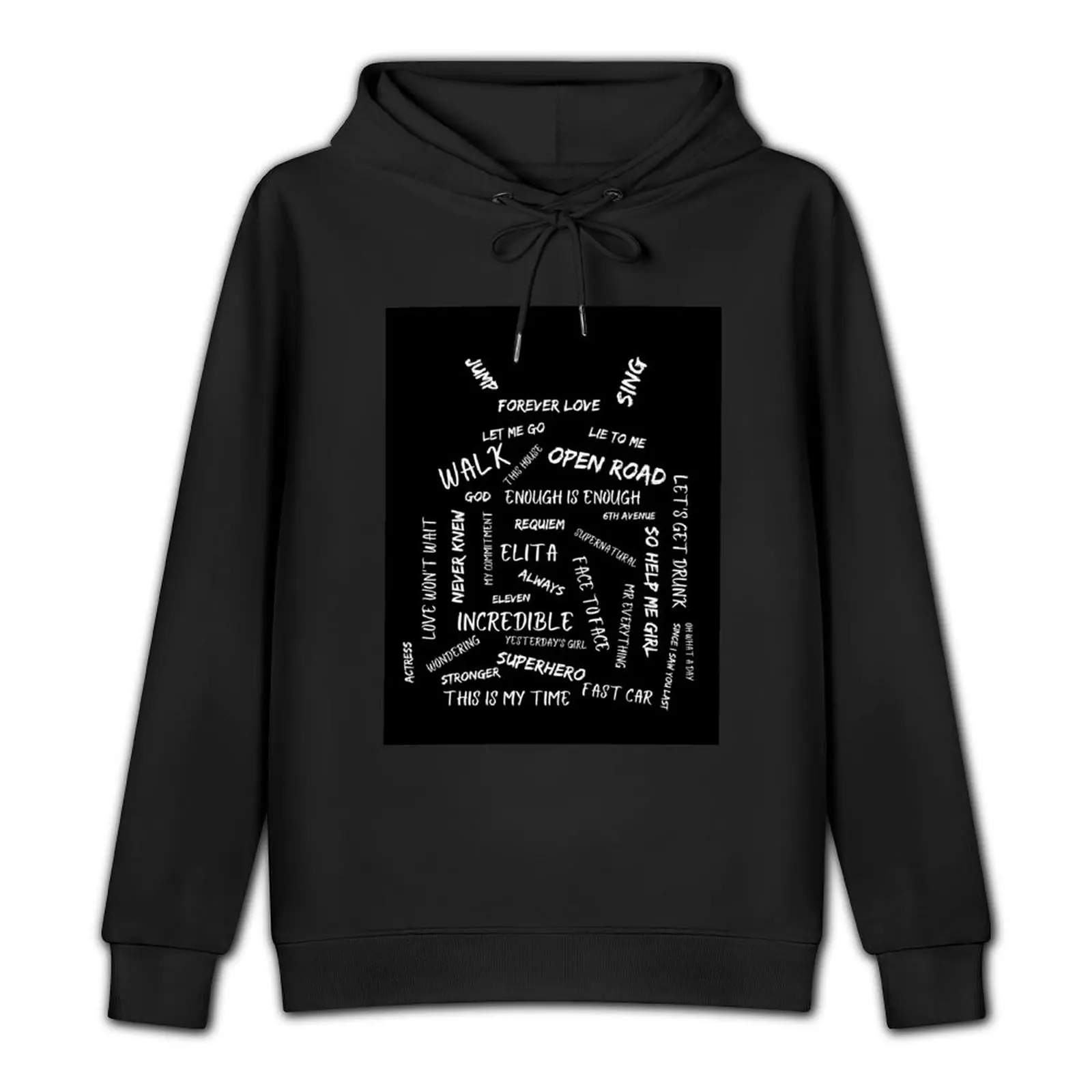 Gary Barlow Song Titles Black Pullover Hoodie men's clothes men clothing graphic t shirts men graphic hoodie