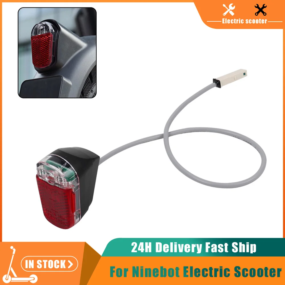 Electric Scooter Taill Light Rear Brake Tail Light Waterproof Ultra Bright LED Brake Lamp for Ninebot Max G30D Warning Lamp