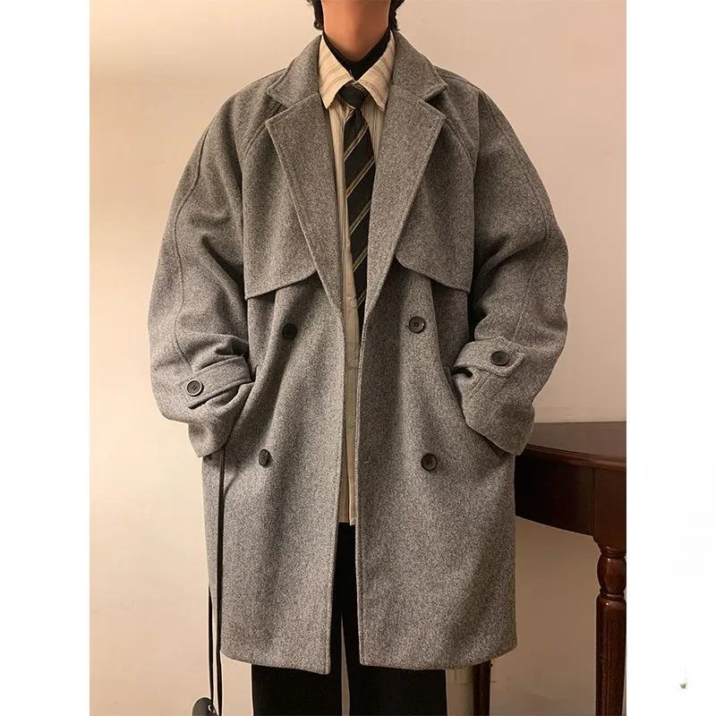 

Wool Blend Man Coat Mans Elderly Mature Middle Aged Style Dignified Respectable Distinguished Traditional Gentleman Lady Senior