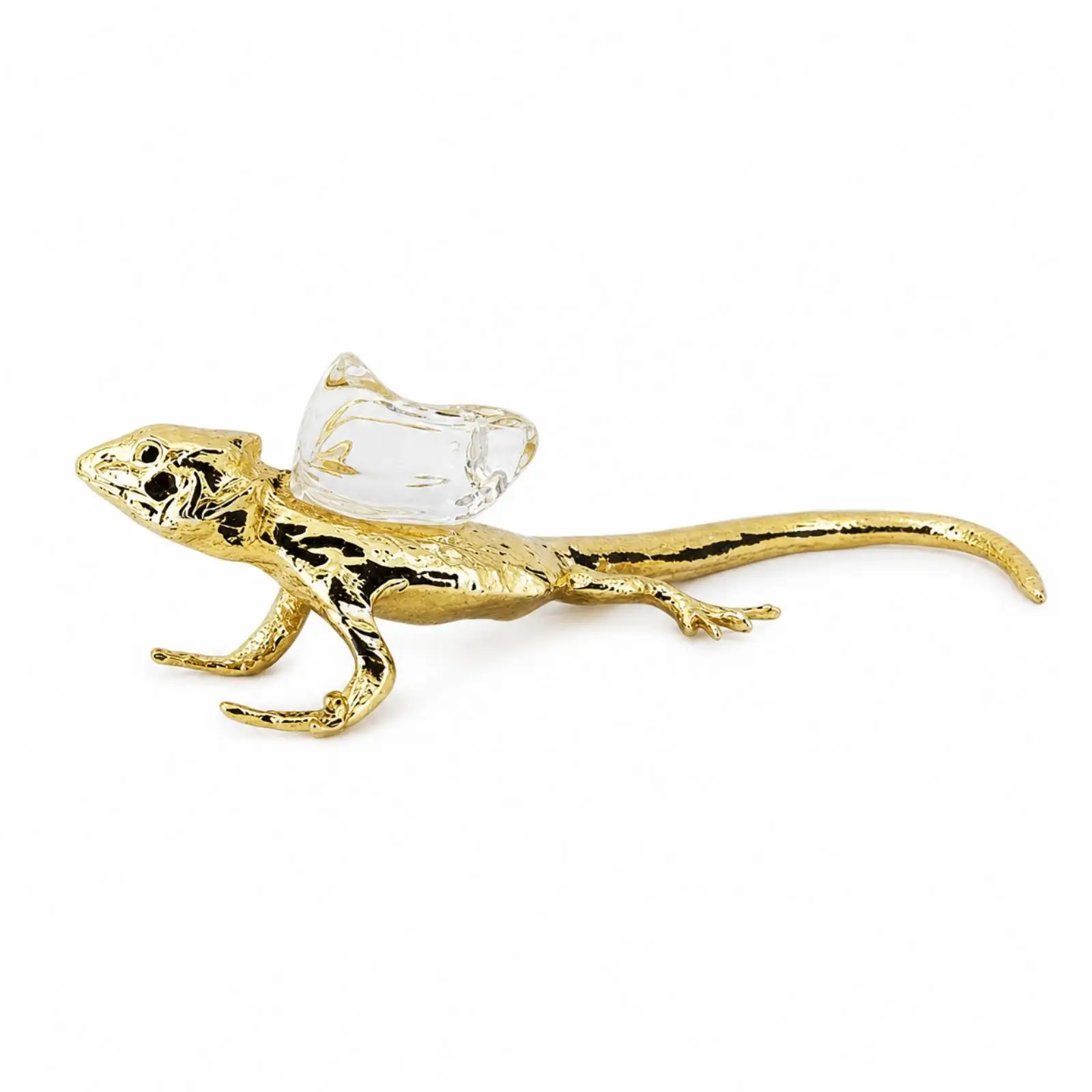 Reptile Figurine with Ornament Lustrous Reptile Figurine Decorative for Study