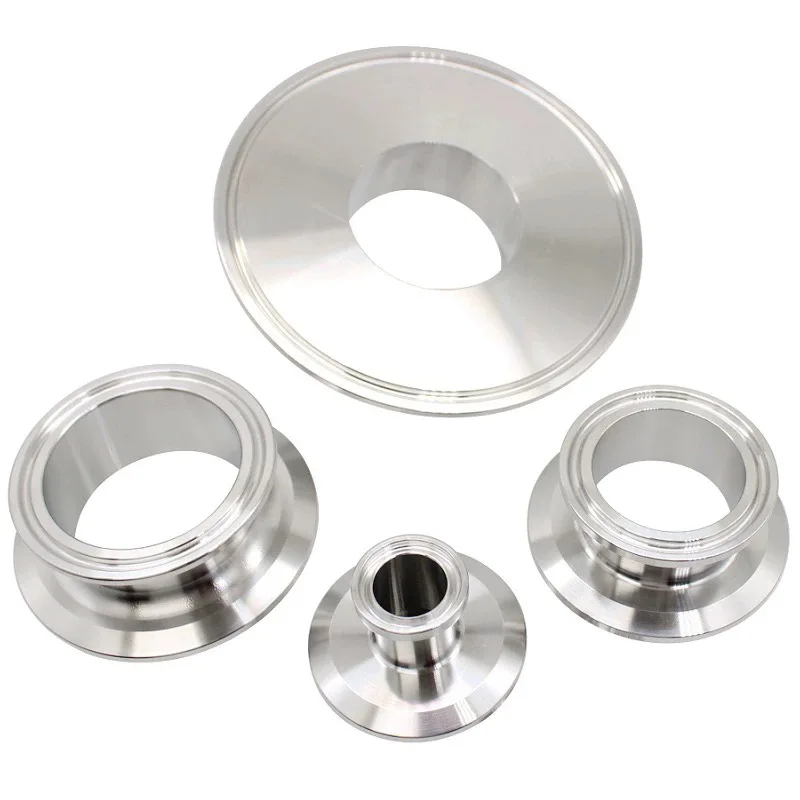 

Короткий переходник Tri Clamp 3 дюйма (76 мм) OD91 мм x 6,5 дюйма (159 мм) OD183 мм, высота 25 мм, разъем из санитарной нержавеющей стали 304