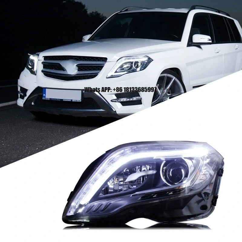 High Quality Suitable for Mercedes GLK 13-15 Headlight Assembly Modified LED Front Lights