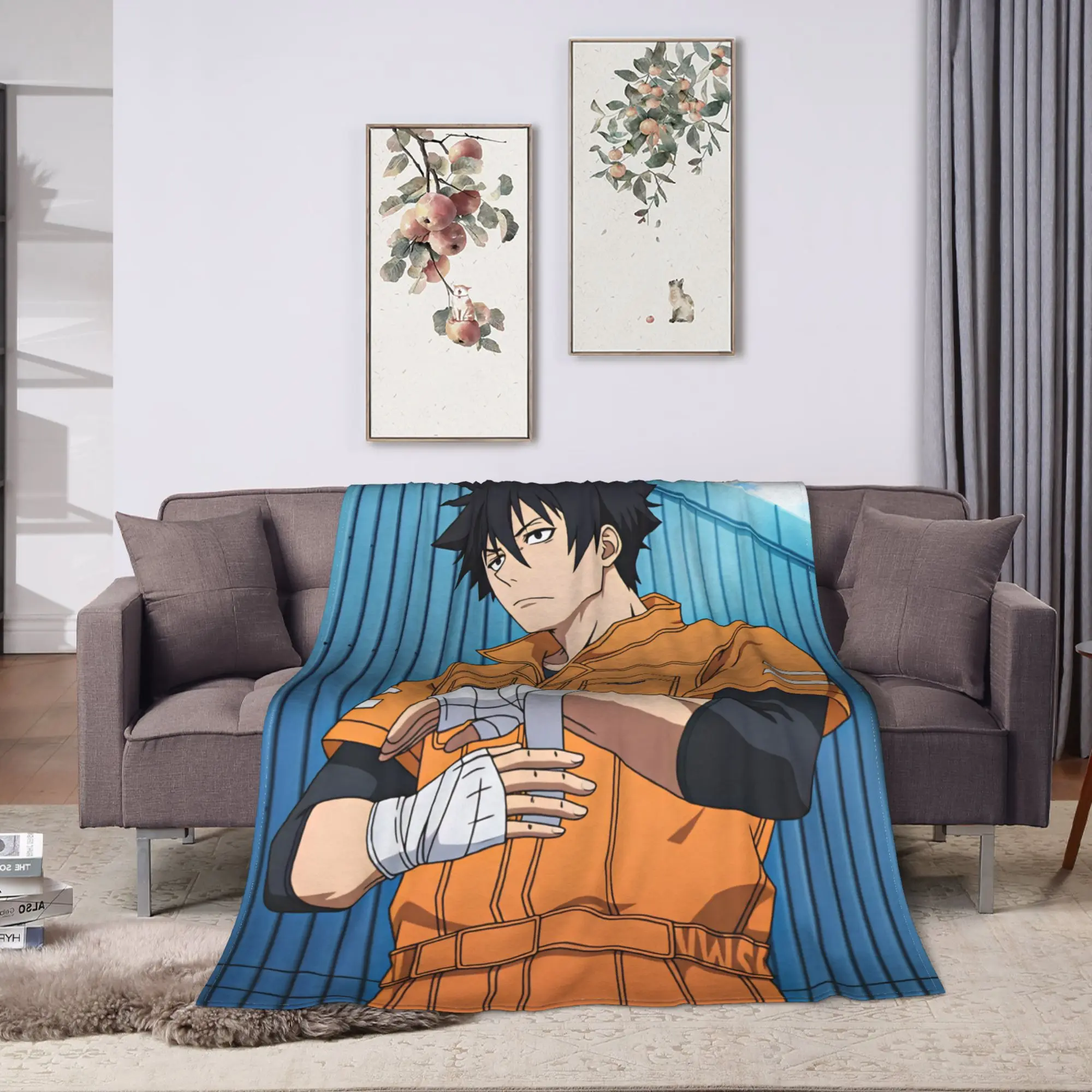 2026 Blacks Torchs Anime Blankets  Travel Flannel Throw Blanket For Couch Chair Super Soft Quality Bedspread Birthday Gift