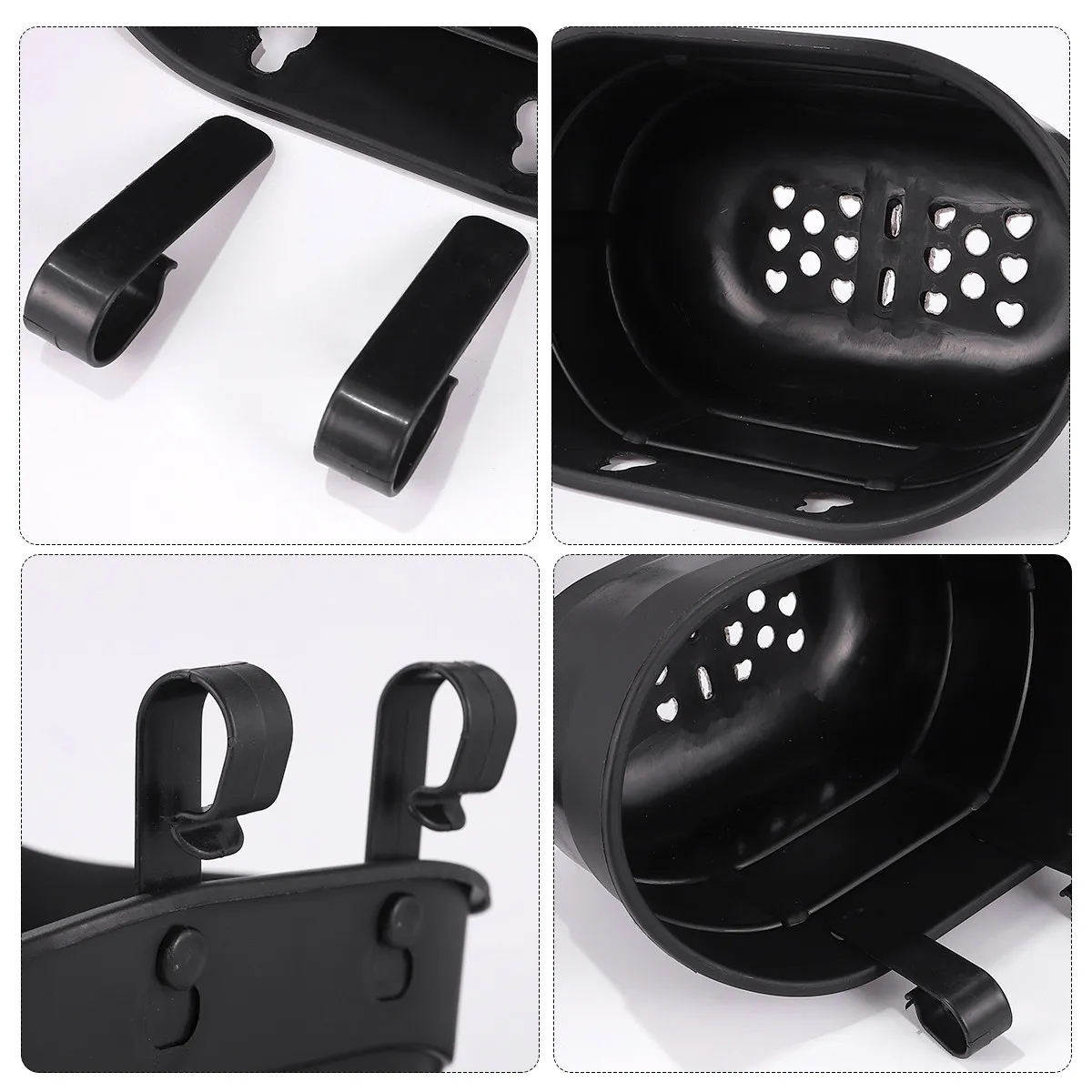 

1 шт. Корзина для самоката для детей, розовая, пластиковая, подвесная на руль, простая установка без инструментов, решение для хранения вещей на велосипеде