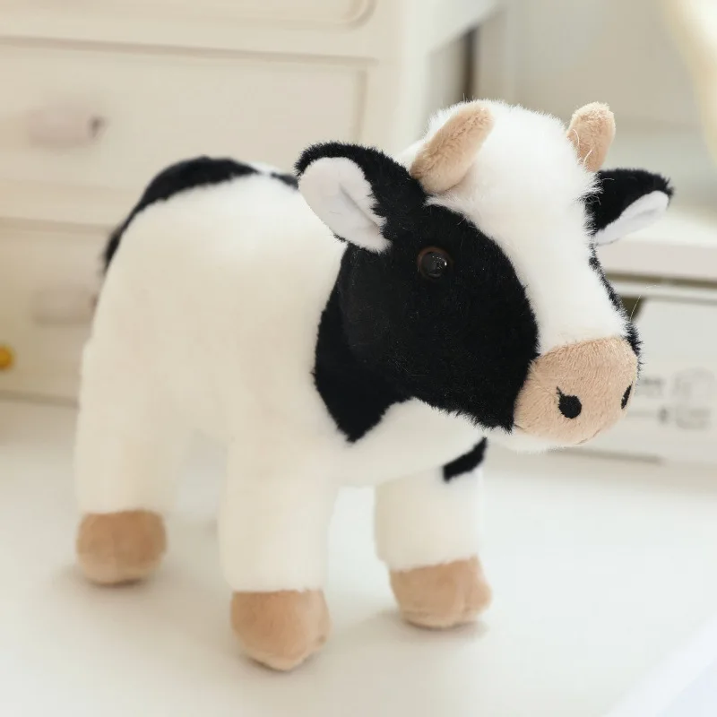 

New Animal World Cute Simulation Standing Small Animal Deer Lion Doll Plush Toy Christmas