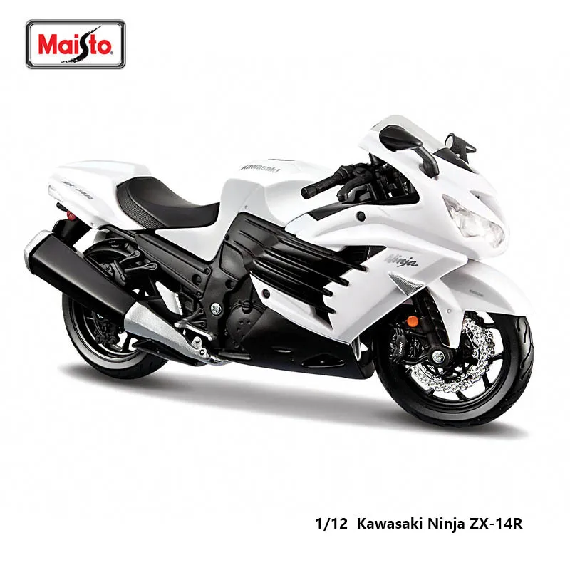 Maisto 1:12 Kawasaki Ninja ZX-14R Motorcycle Classic Brand Authentic Licensed Die Casting Model Collectible Gift Toy