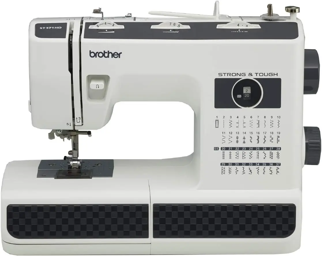 Sewing Machine ST371HD 37 Built-in Stitches 6 Included Sewing Feet Free Arm Option Includes 6 Sewing Feet Instructional DVDS