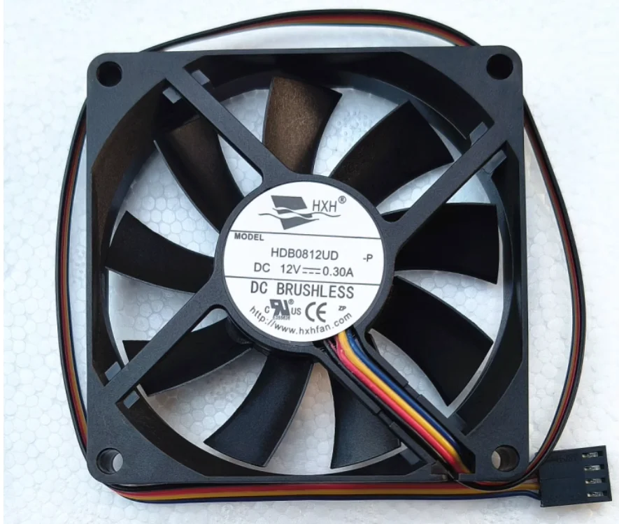 

HXH HDB0812UD DC 12 В 0,30 А 80x80x15 мм 4-проводной охлаждающий вентилятор для сервера