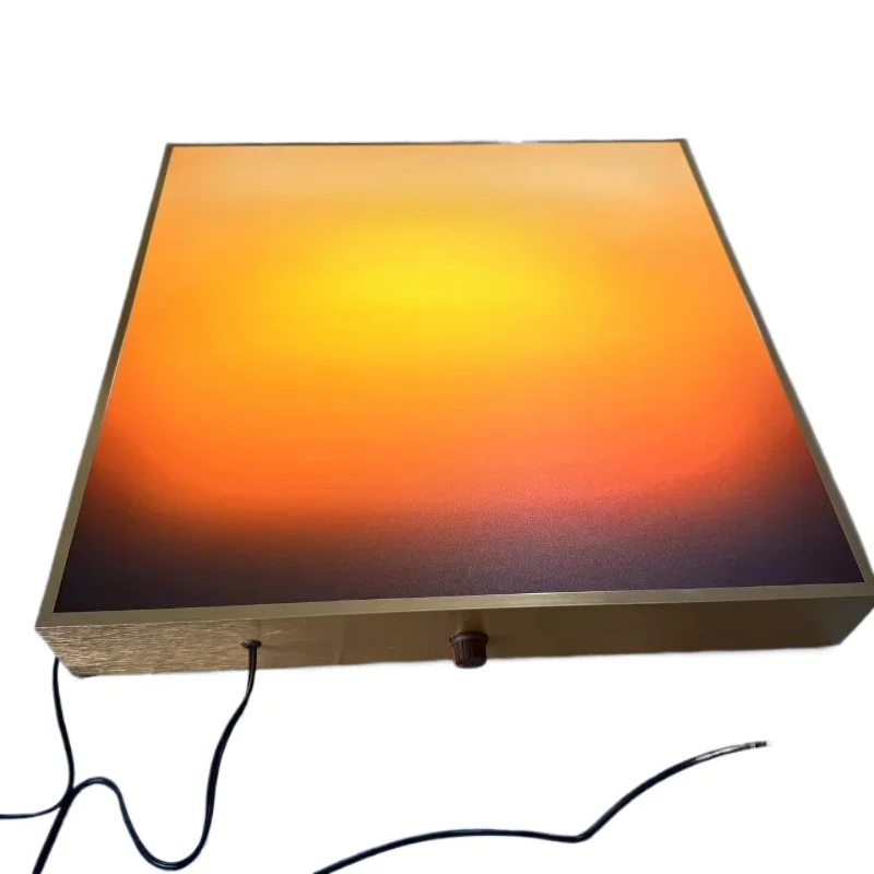 Adjustable wall art frame, sunset LED backlit acrylic light box, suitable for living room/bedroom