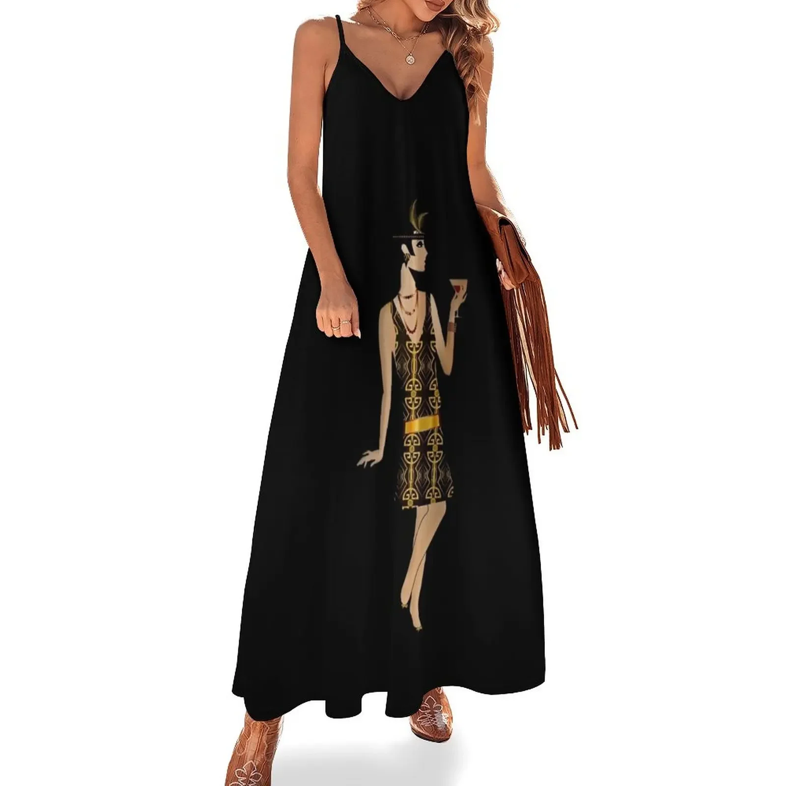 

Great Gatsby Flapper - 1920s Dress Sleeveless Dress Evening dresses women's luxury party dress