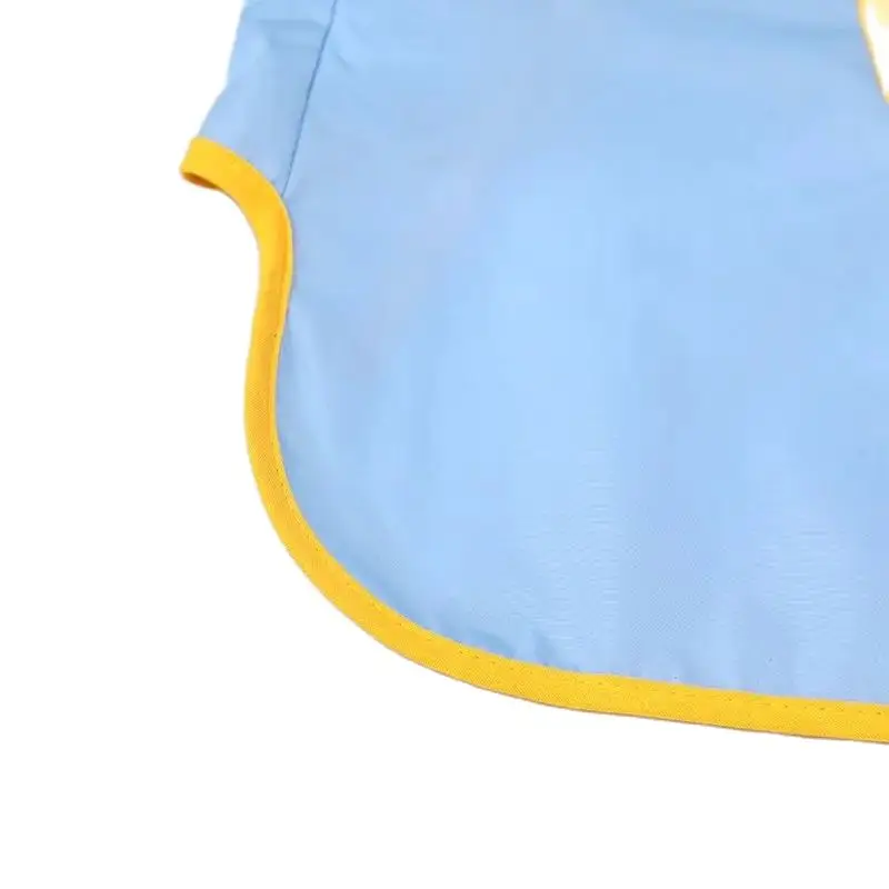 Waterproof Painting Apron with Pocket Artist Uniform for Kids Children Apron for Baby Eating Long Sleeved Clothes Clean Supplies