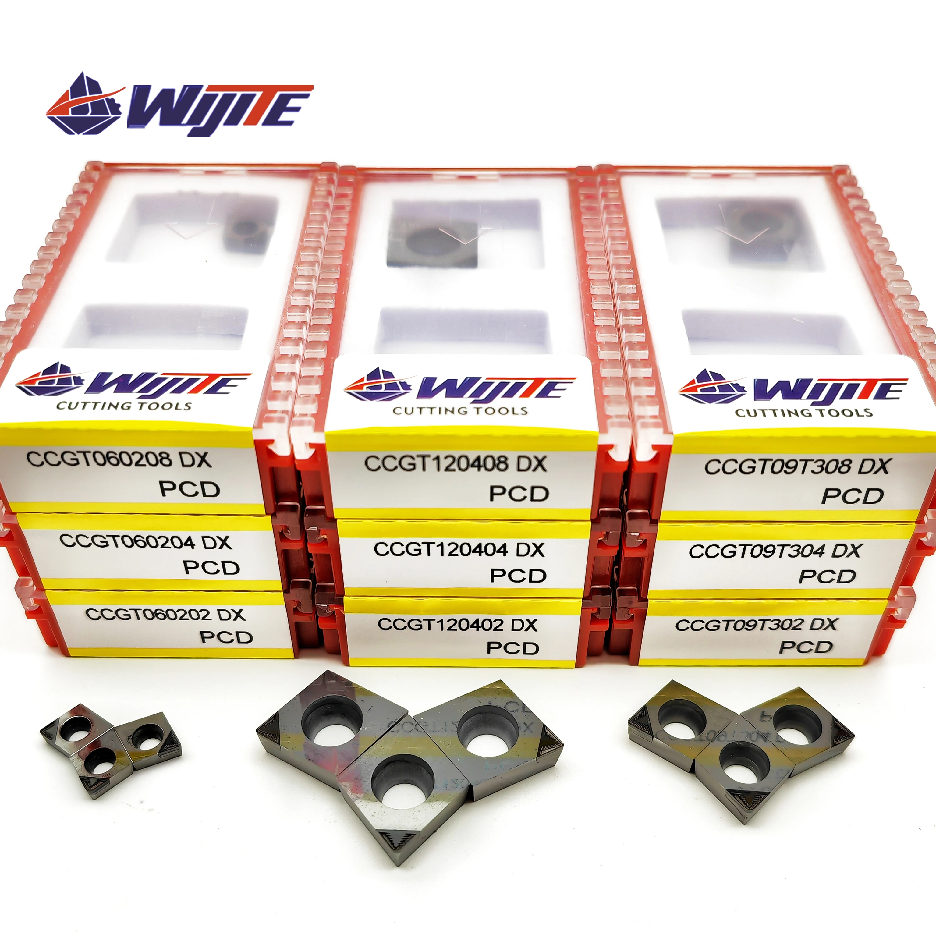 PCD insert DCGT070202 04 08 DCGT11T302 04 08 DX Chip breaking copper aluminum magnesium fibre glass plastic DCGT Turning tool