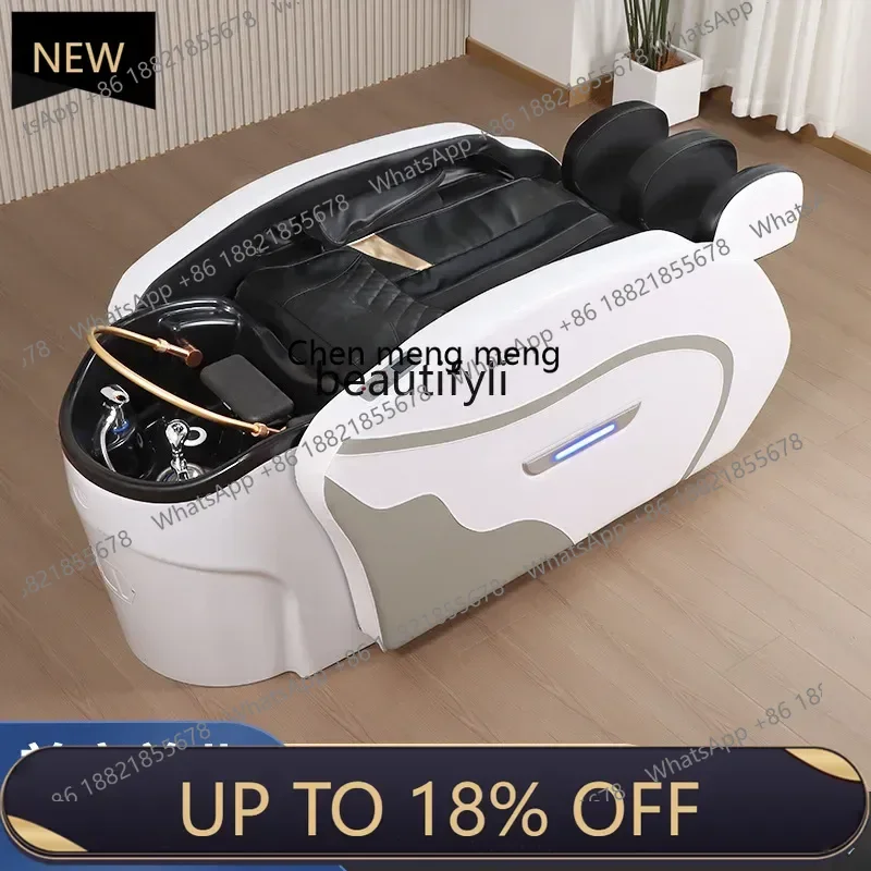 

Z189 Automatic intelligent electric massage shampoo bed hair salon ceramic basin shampoo massage integrated