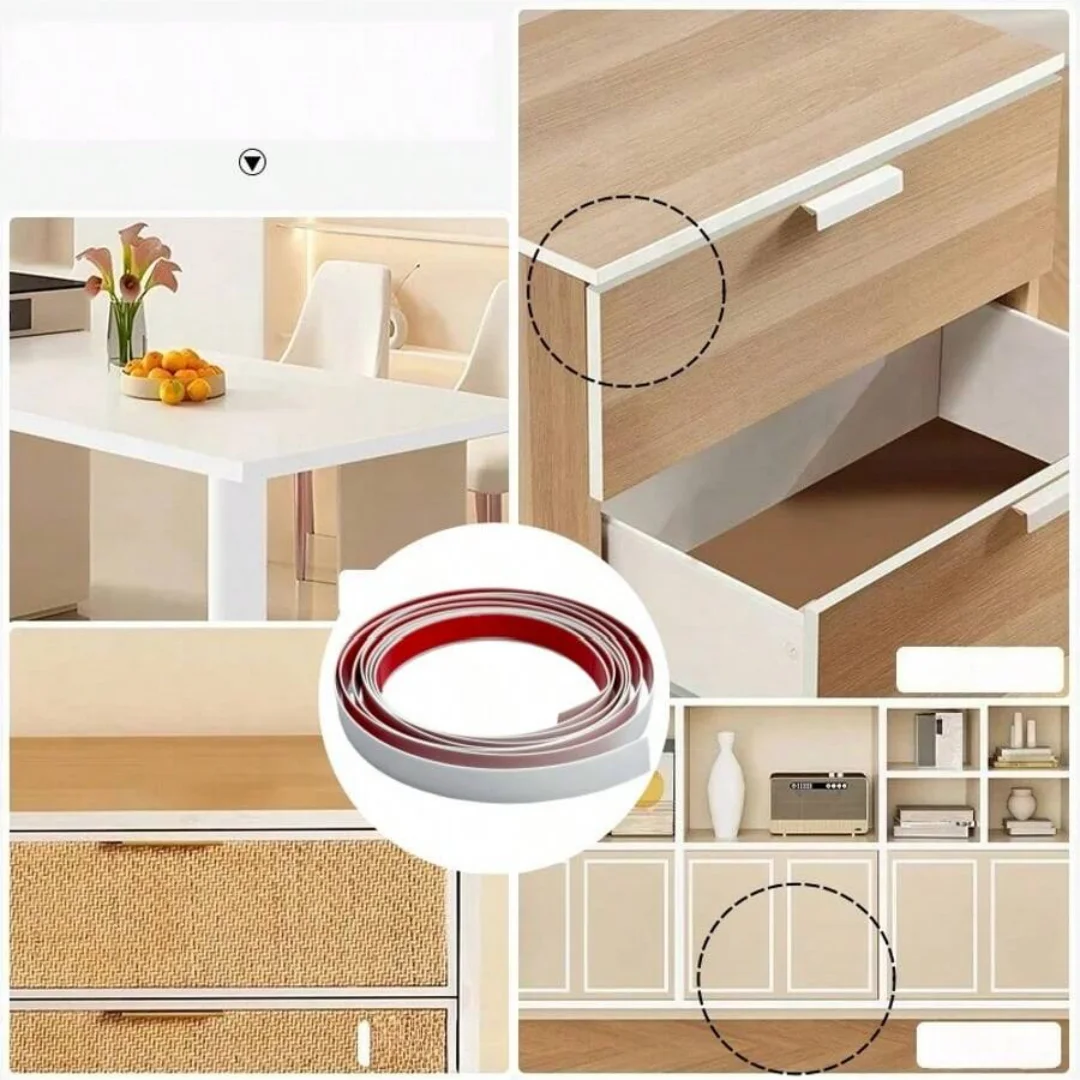 1 قطعة 78.74 بوصة/118.11 بوصة/196.85 بوصة ذاتية اللصق خزانة متفوقا الحرس 1.8 سنتيمتر العرض-واقيات الكسوة الزخرفية للأثاث ، C