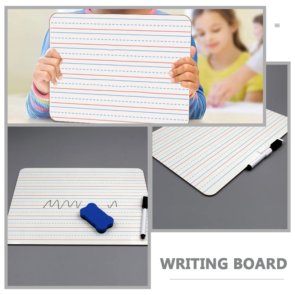 2 Pcs Multiplication Chart Whiteboard Coordinate Grid Dry Erase Kids Mini Notepad Boards for Conference Wooden