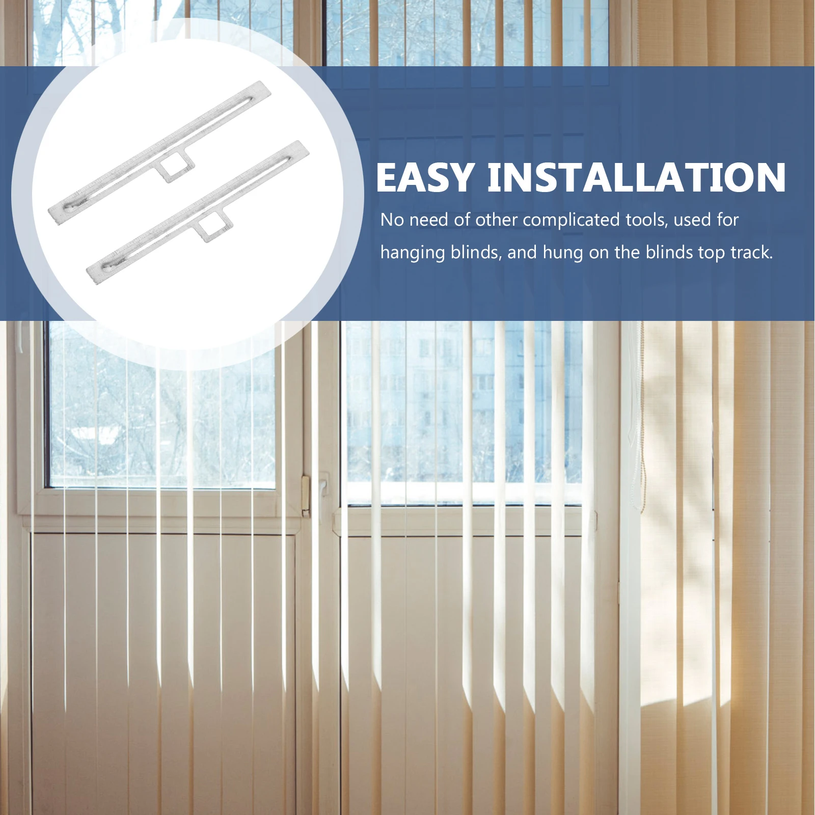 

10pcs Vertical Blind Repair Tabs Replacement Slats For Window Blinds Track Hangers Lightweight Fixer Accessories Home