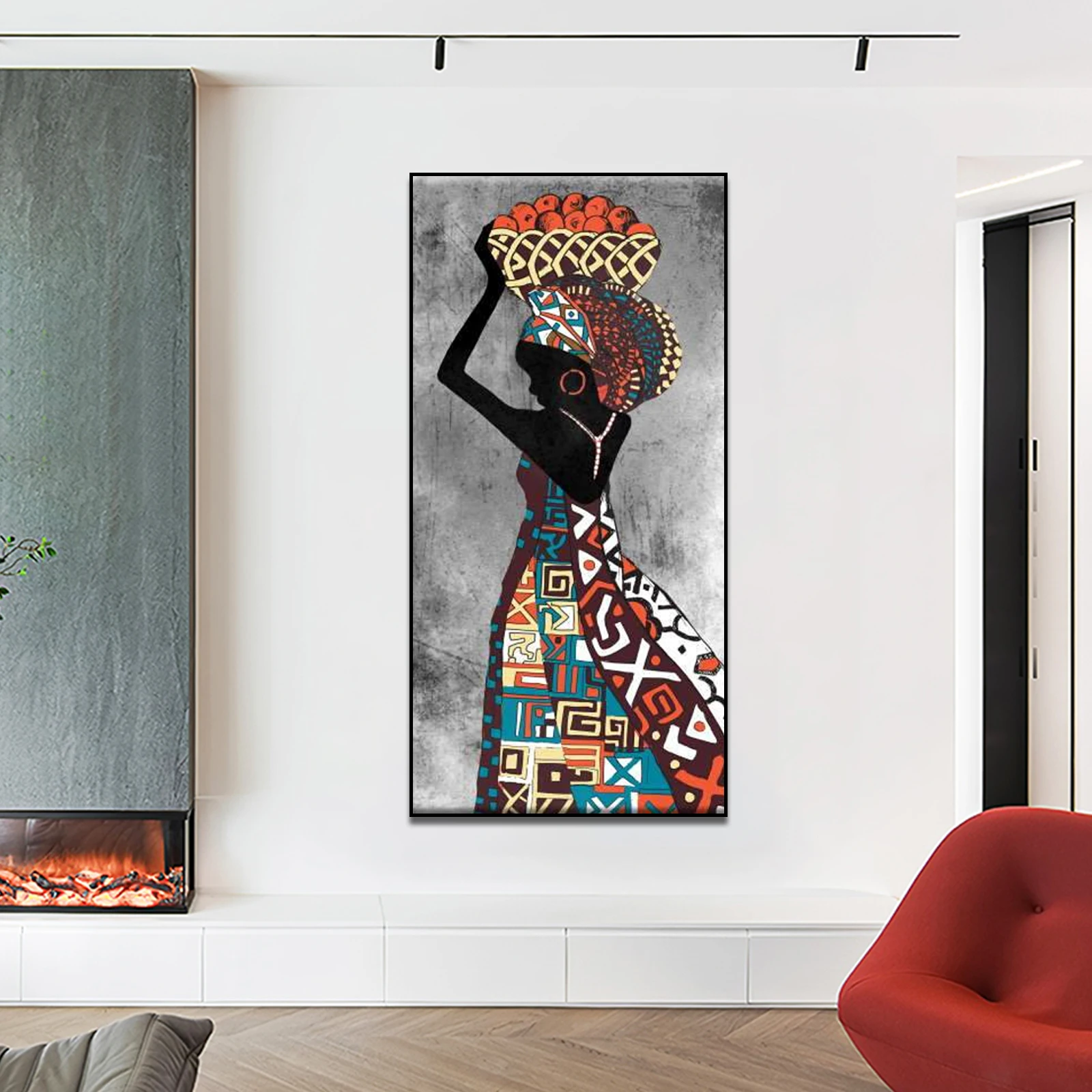 GATYZTORY African Etnicos Tribal Art Black Women Dancing Painting By Numbers Abstract Crafts Artwork Picture Drawing Wall Decor