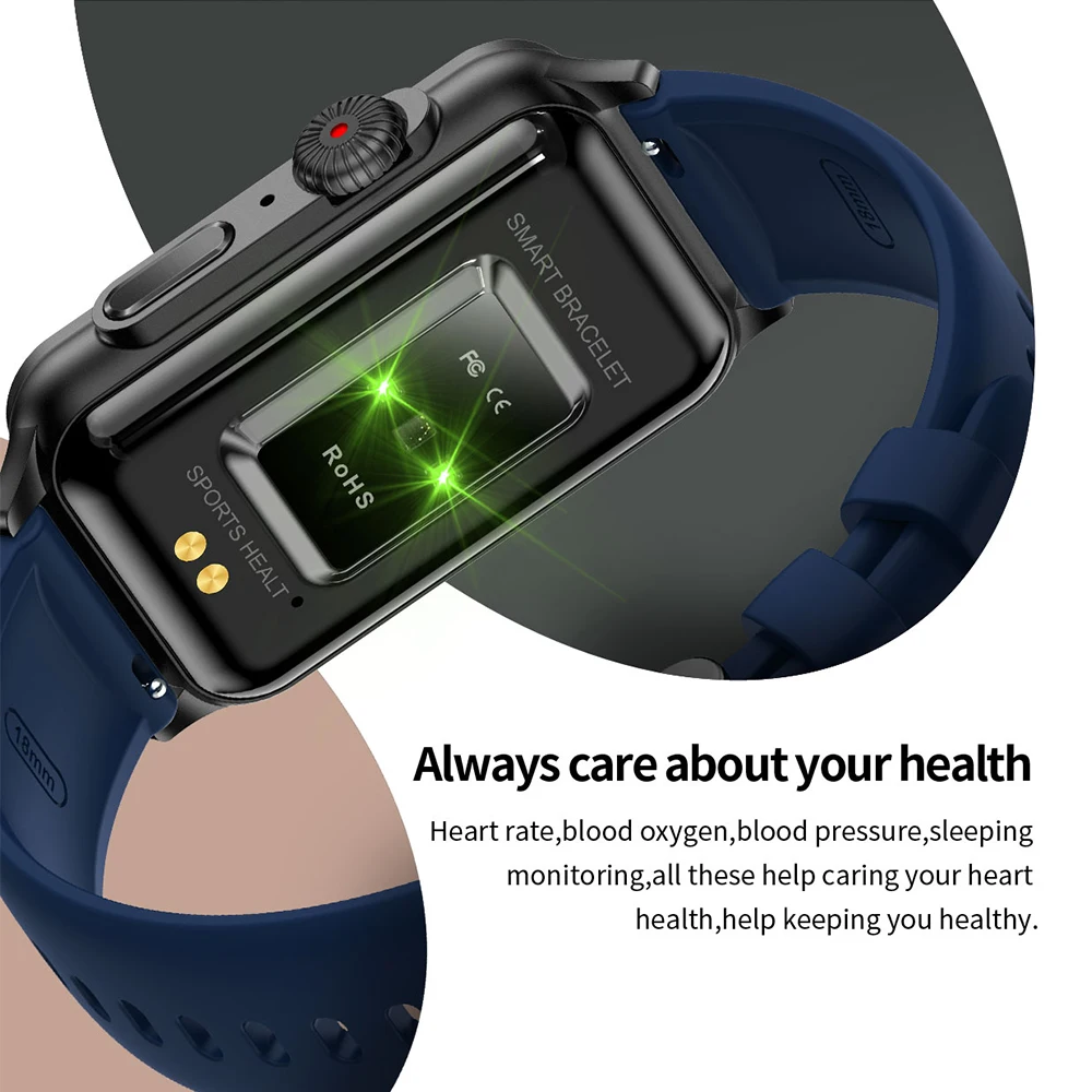 Hombres Mujeres nuevo 1,57 pulgadas más de 120 modos deportivos reloj inteligente Monitor de ritmo cardíaco durante el sueño impermeable música llamada de diente azul 2025 Smartwatch