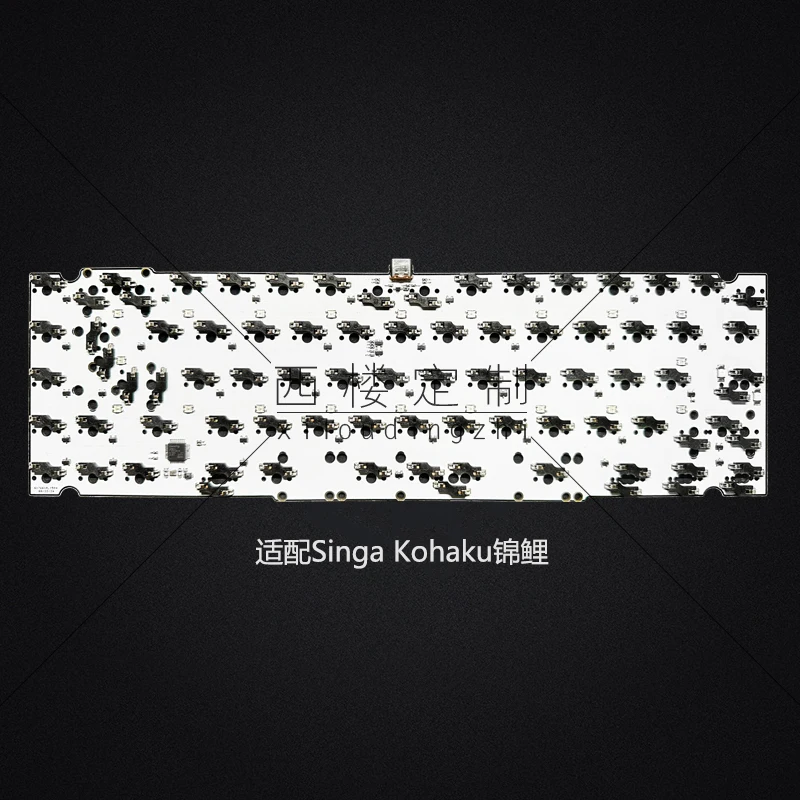 ثنائي الفينيل متعدد الكلور قابل للحام أو قابل للحام للوحة المفاتيح Singa Kohaku تخطيطات متعددة عبر إعادة تعيين RGB تحت الوهج