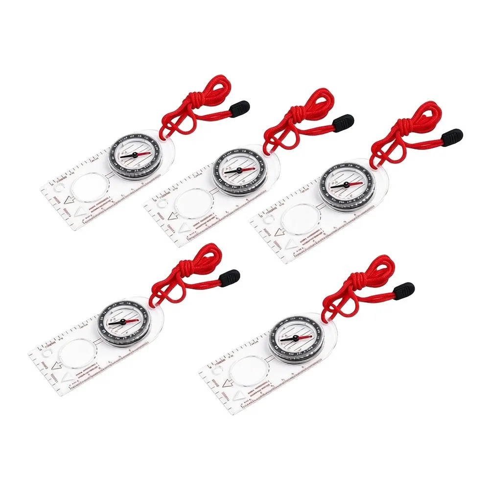 Transparent Orienteering Tool Map Reading High-grade Steel Needle Jewel Bearing System Compact Portable Design