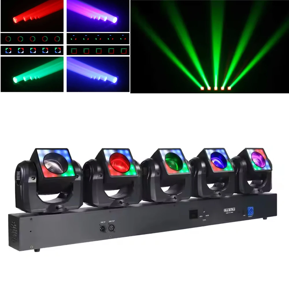 

DJ Stage Light Bar 320W LED Moving Head Beam DMX512 Light With Ring Circle Wash Strobe Effect for Disco Club Lightshow