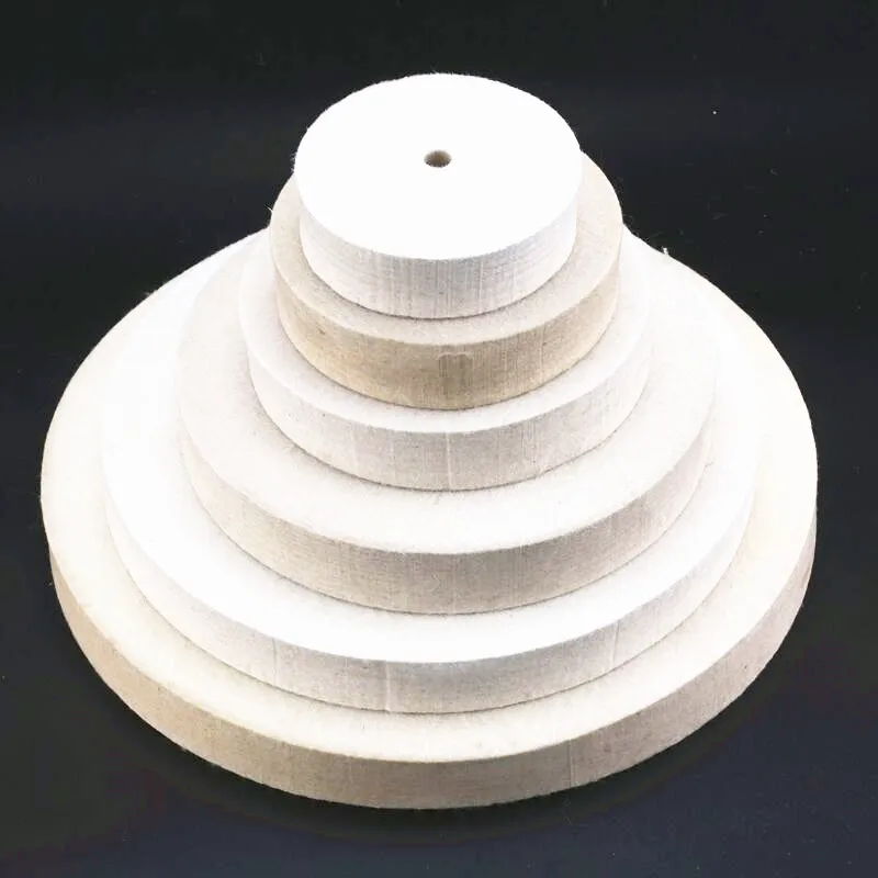 

4-12" Inch Round Polishing Wheel Felt Wool Buffing Polishers Pad Buffer Inner hole 10mm Thickness 250mm For Wood Metal Polishing