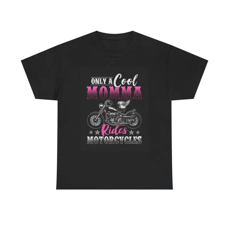 Cool Momma Rides Motorcycles T Shirt Vintage Heavy Cotton