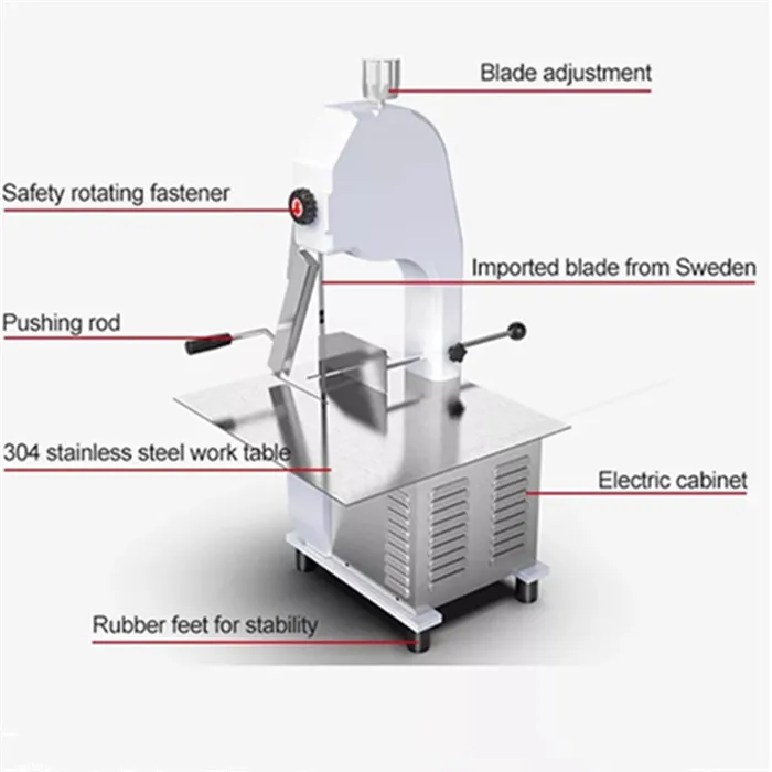 Bone Saw Machine Commercial Frozen Chicken Beef Meat Cutter Meat Bone Saw Machine Cutter