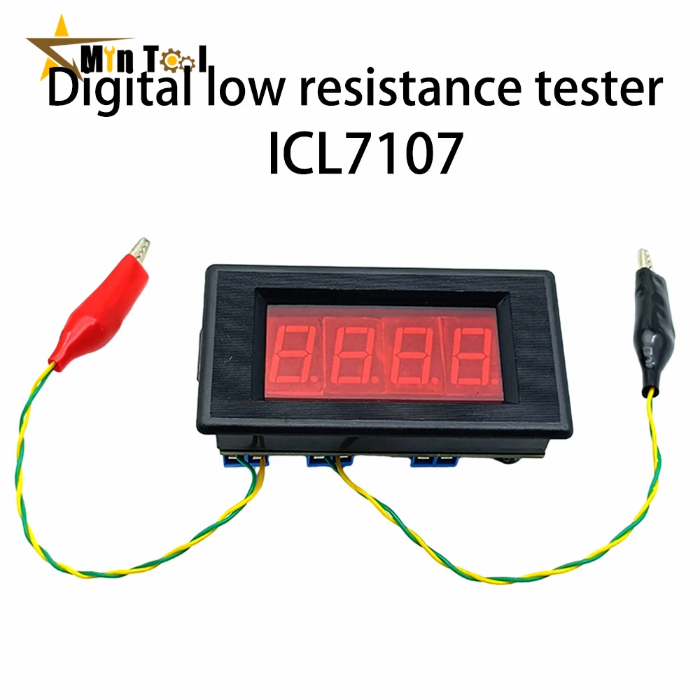 ICL7107 5V DC Digital Resistance Tester DIY Electronic Kit Module 5V 35mA Red Display Solder Training Suite DIY Learner Kit