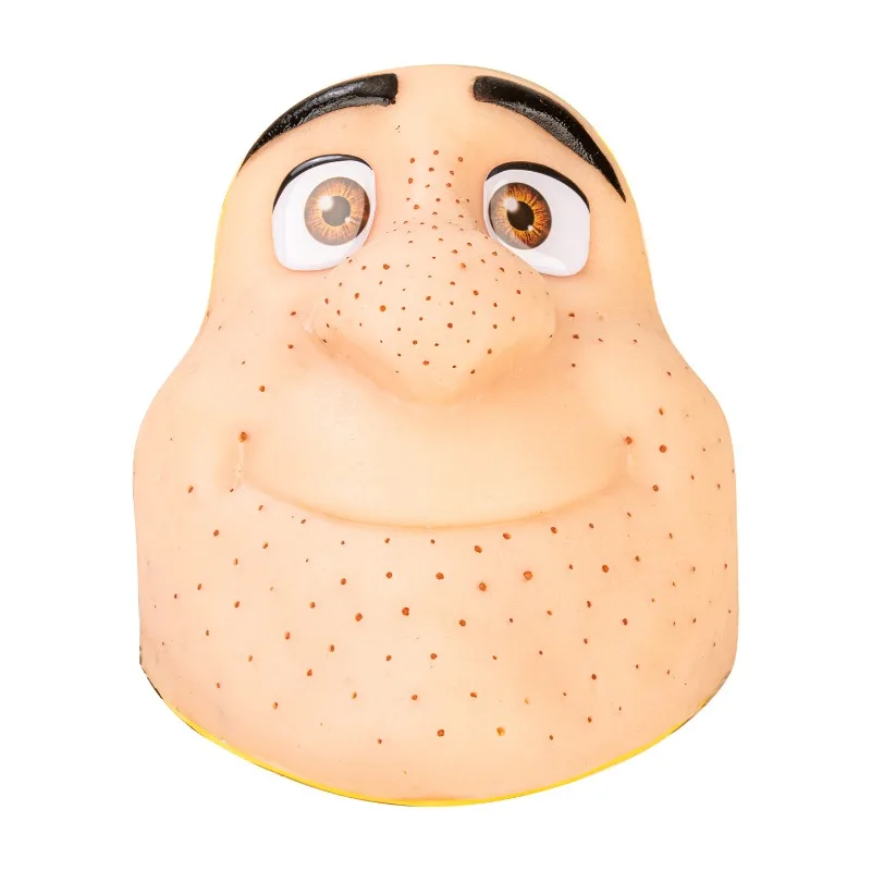 Head Pimple Popping Fidget Toy, Stress & Anxiety Relief Tactile Toy, Bilingual Sound‑Making Prank Gift for Festival Party Joke