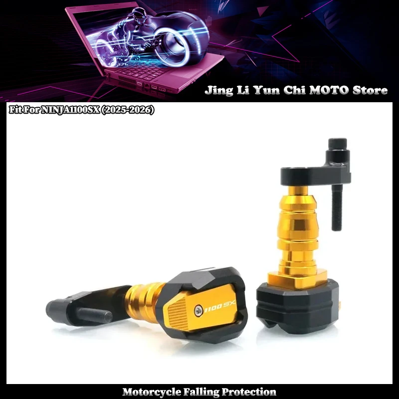 

Motorcycle Falling Protection Frame Slider Fairing Guard Anti Crash Pad Protector Fit For KAWASAKI NINJA 1000SX Ninja1000sx 2025