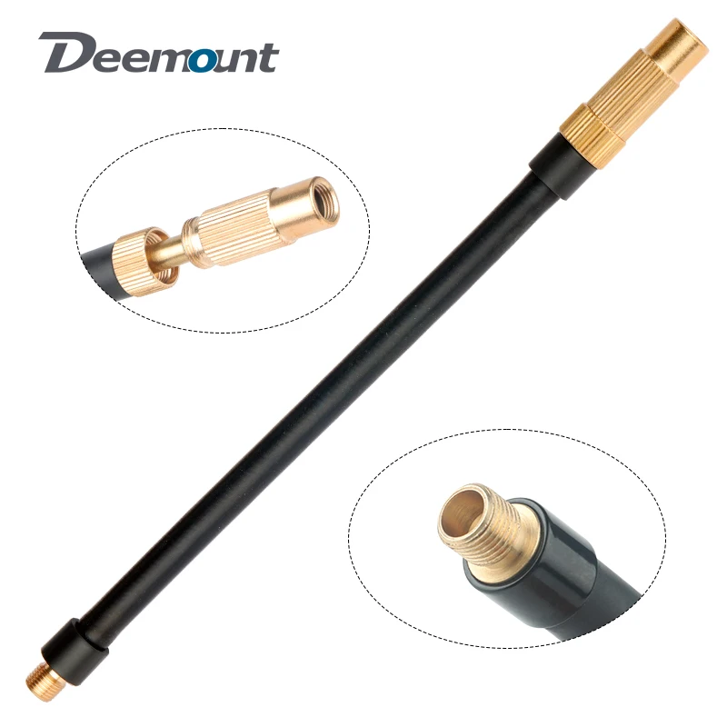 Deemount 17/20/30/50cm AV/FV 2 in 1 Pump Extension Adaptor MTB Bike Schrader Presta Air Pump Tire Inflator Nozzle Connector