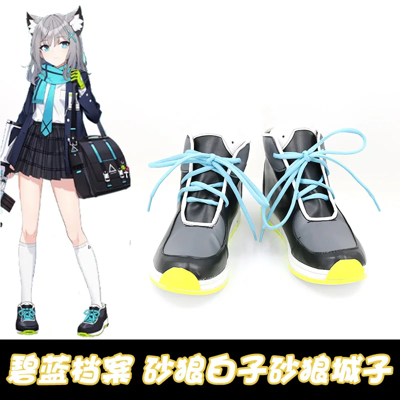 

Обувь для косплея Blue Archive Sunaookami Shiroko, школьная форма, обувь Kuromi Serika Takanashi Hoshino, женская обувь на Хэллоуин